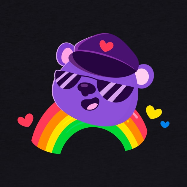 Gay Bear LGBTQ Pride Rainbow Equality by Foxxy Merch